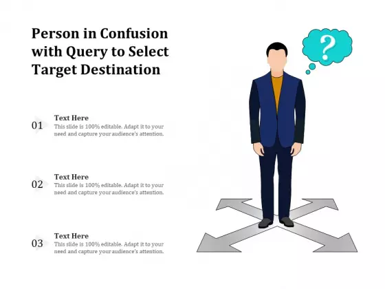 Person In Confusion With Query To Select Target Destination Ppt PowerPoint Presentation File Gallery PDF