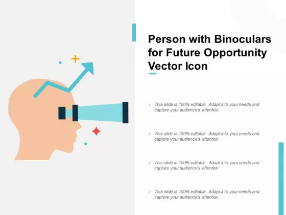 Person With Binoculars For Future Opportunity Vector Icon Ppt PowerPoint Presentation Infographic Template Format Ideas