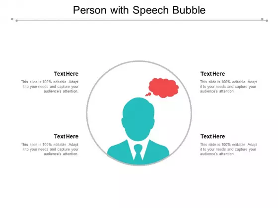 Person With Speech Bubble Ppt Powerpoint Presentation Inspiration Example Topics