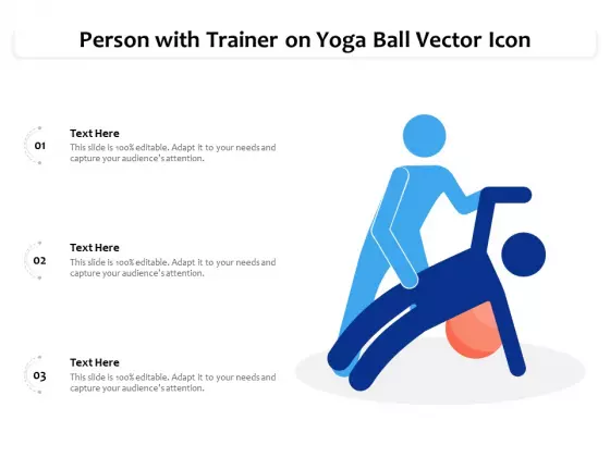 Person With Trainer On Yoga Ball Vector Icon Ppt PowerPoint Presentation File Mockup PDF