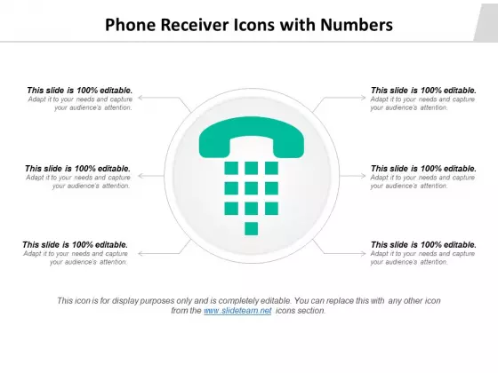 Phone Receiver Icons With Numbers Ppt PowerPoint Presentation Pictures Good PDF