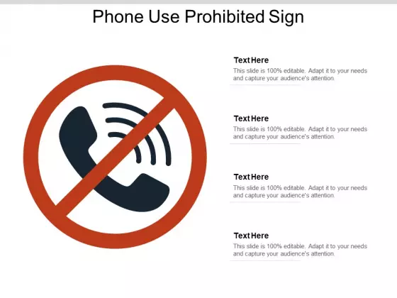 Phone Use Prohibited Sign Ppt PowerPoint Presentation Show Tips