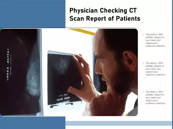Physician Checking CT Scan Report Of Patients Ppt PowerPoint Presentation Styles Files PDF