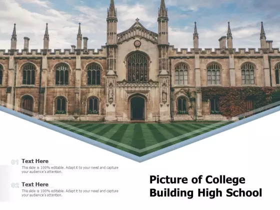 Picture Of College Building High School Ppt PowerPoint Presentation Icon Diagrams PDF