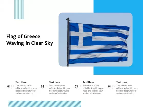 Picture Of Greece Flag Waving In Clear Sky Ppt PowerPoint Presentation Infographics Professional PDF