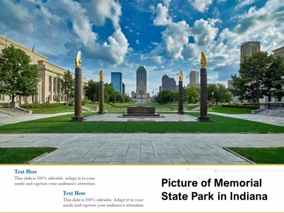 Picture Of Memorial State Park In Indiana Ppt PowerPoint Presentation Summary Example PDF