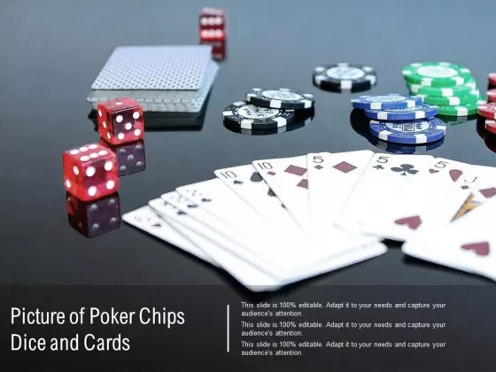 Picture Of Poker Chips Dice And Cards Ppt PowerPoint Presentation Diagram Ppt
