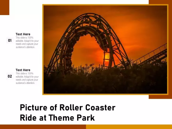 Picture Of Roller Coaster Ride At Theme Park Ppt PowerPoint Presentation File Model PDF