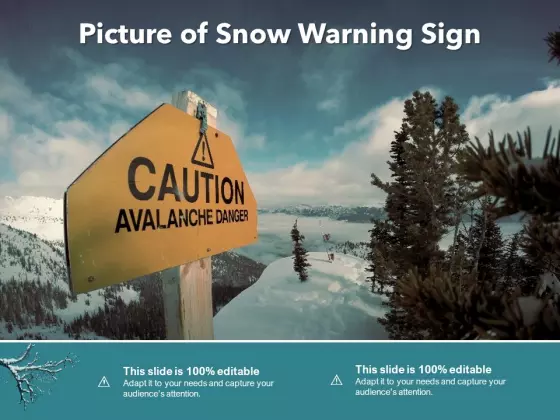 Picture Of Snow Warning Sign Ppt PowerPoint Presentation Portfolio Guidelines PDF