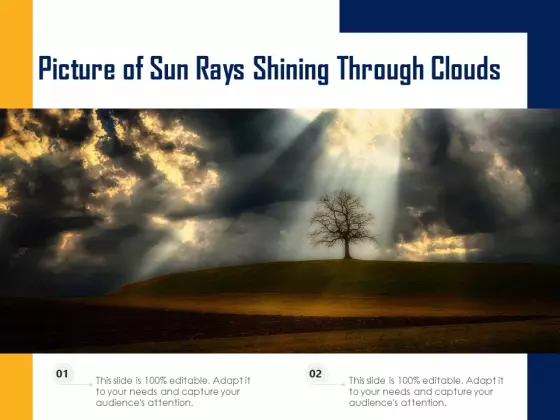 Picture Of Sun Rays Shining Through Clouds Ppt PowerPoint Presentation Outline Backgrounds PDF