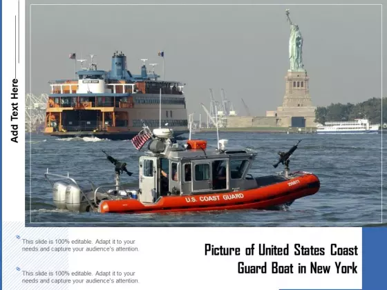 Picture Of United States Coast Guard Boat In New York Ppt PowerPoint Presentation Model Graphics Example PDF