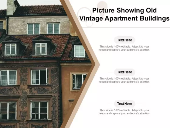 Picture Showing Old Vintage Apartment Buildings Ppt PowerPoint Presentation Ideas Model PDF
