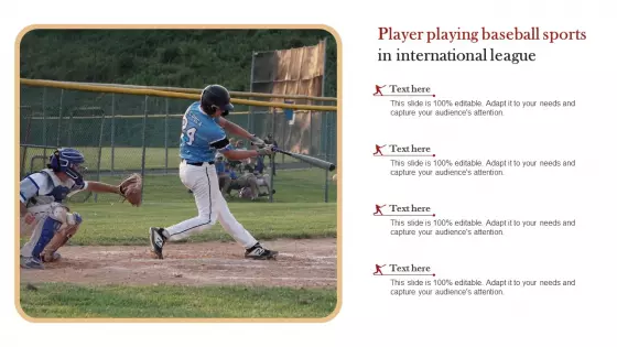 Player Playing Baseball Sports In International League Rules PDF
