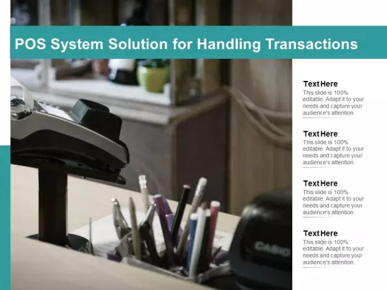 Pos System Solution For Handling Transactions Ppt PowerPoint Presentation Show Templates