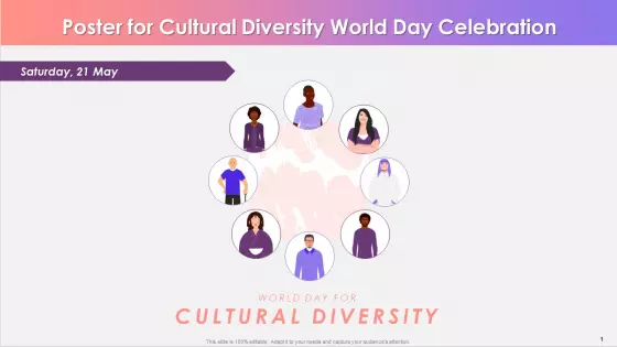 Poster For Cultural Diversity World Day Celebration Training Ppt