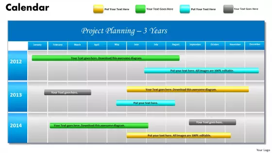 PowerPoint Slide Project Planning Gantt Chart Ppt Templates