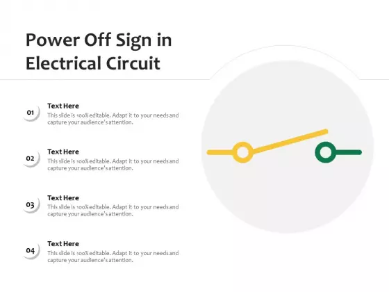 Power Off Sign In Electrical Circuit Ppt PowerPoint Presentation Model Styles