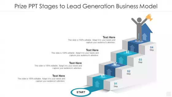 Prize PPT Stages To Lead Generation Business Model Portrait PDF