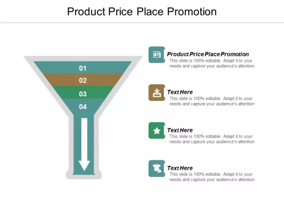 Product Price Place Promotion Ppt PowerPoint Presentation Pictures Grid
