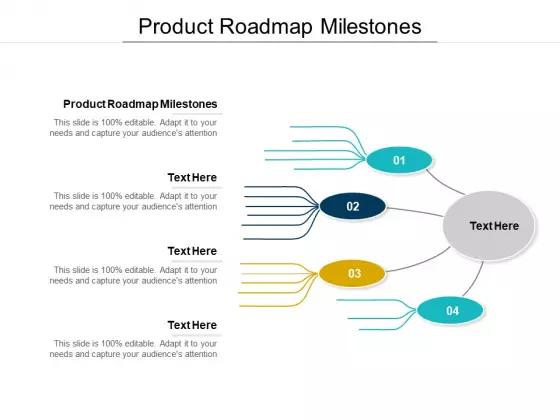 Product Roadmap Milestones Ppt PowerPoint Presentation Ideas Cpb Pdf