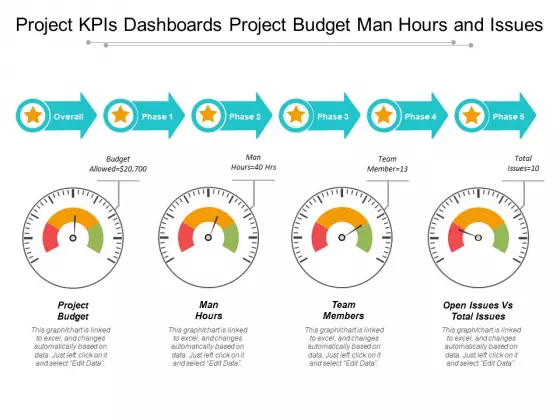 Project Kpis Dashboards Project Budget Man Hours And Issues Ppt PowerPoint Presentation Professional Design Inspiration