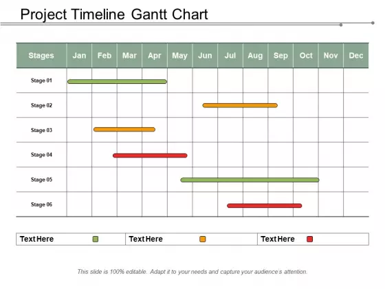 Project Timeline Gantt Chart Ppt PowerPoint Presentation Gallery