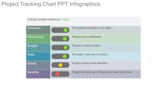 Project Tracking Chart Ppt Infographics
