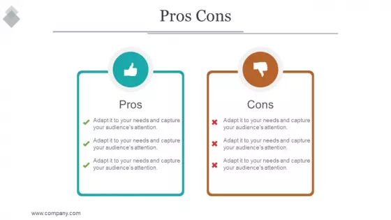 Pros Cons Ppt PowerPoint Presentation Example 2015