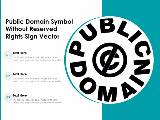 Public Domain Symbol Without Reserved Rights Sign Vector Ppt PowerPoint Presentation Ideas Graphics Download PDF