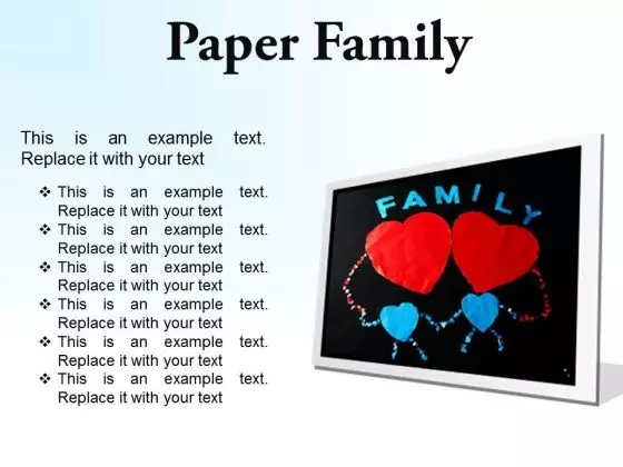 Paper Family Abstract PowerPoint Presentation Slides F