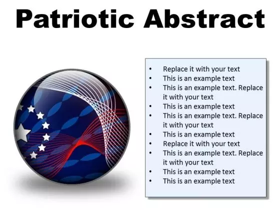 Patriotic Abstract Americana PowerPoint Presentation Slides C