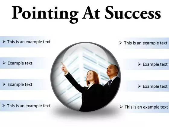 Pointing At Success Business PowerPoint Presentation Slides C