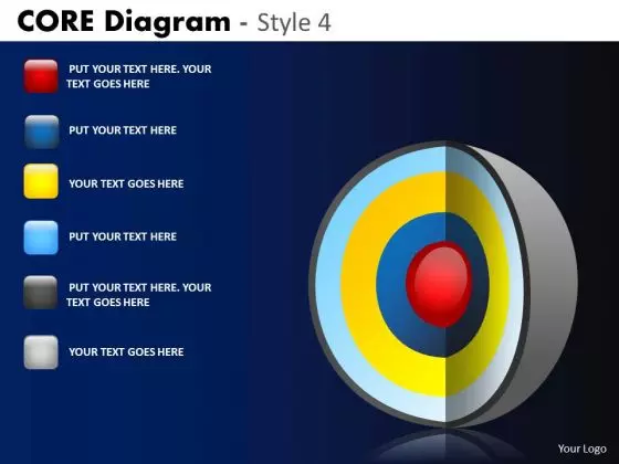 PowerPoint Designs Company Strategy Targets Core Diagram Ppt Themes