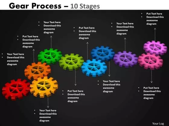 PowerPoint Designs Process Gears Process Ppt Templates