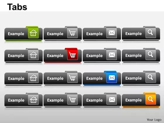PowerPoint Layout Leadership Tabs Ppt Theme