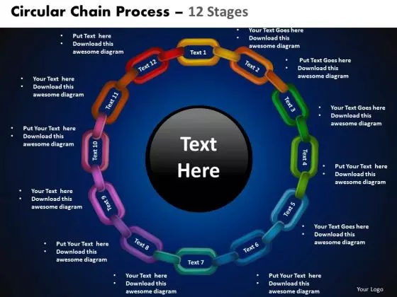 PowerPoint Layouts Cycle Process Circular Gears Ppt Layouts