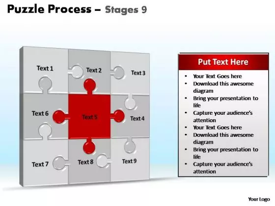 PowerPoint Layouts Growth Puzzle Process Ppt Presentation