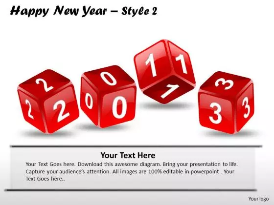 PowerPoint Presentation 2013 Sales Happy New Year Ppt Themes