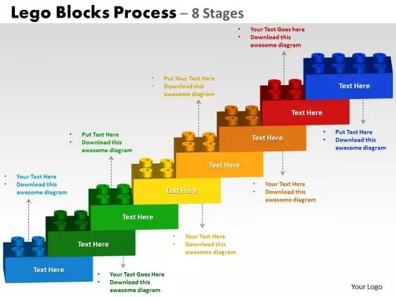 PowerPoint Presentation Chart Lego Blocks Ppt Design Slides