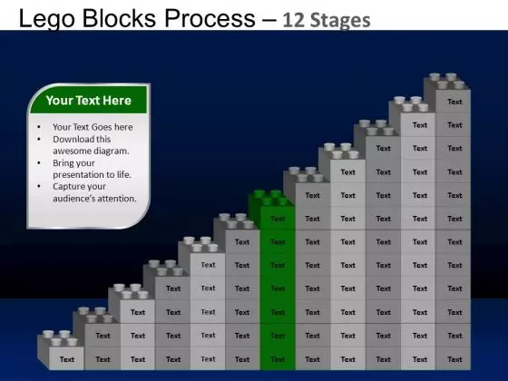 PowerPoint Presentation Company Lego Blocks Ppt Slides