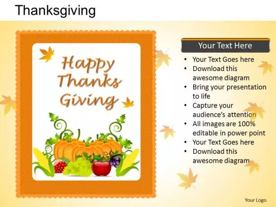 PowerPoint Presentation Graphic Thanksgiving Ppt Theme