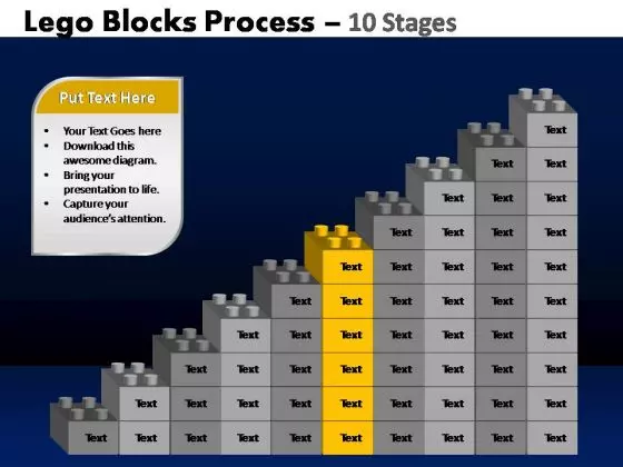 PowerPoint Process Diagram Lego Blocks Ppt Designs