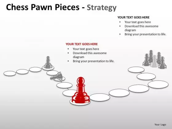 PowerPoint Process Teamwork Chess Pawn Ppt Designs