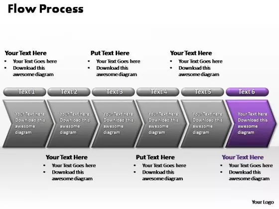 PowerPoint Process Teamwork Flow Process Ppt Design Slides
