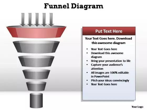 PowerPoint Slide Graphic Funnel Diagram Ppt Designs