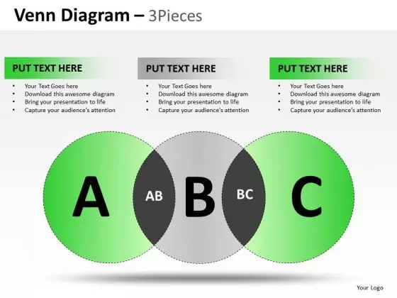 PowerPoint Slidelayout Strategy Venn Diagram Ppt Backgrounds