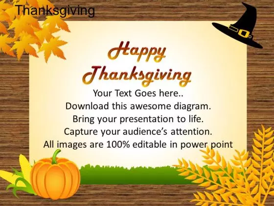 PowerPoint Slides Marketing Thanksgiving Ppt Slides