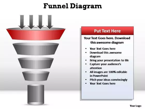 PowerPoint Slides Strategy Funnel Diagram Ppt Presentation