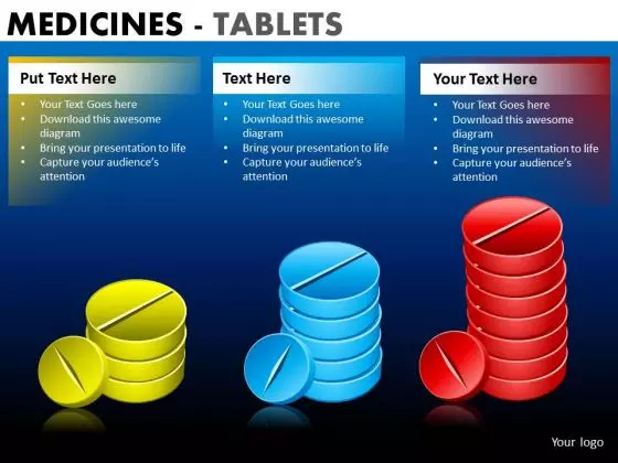 PowerPoint Template Corporate Leadership Medicine Tablets Ppt Design Slides