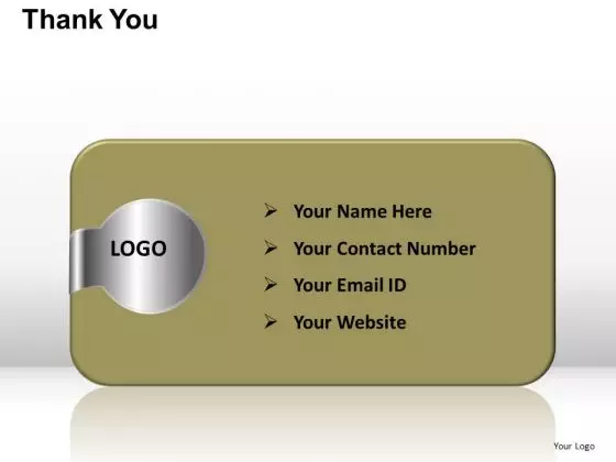 PowerPoint Templates Business Thank You Address Details Ppt Designs